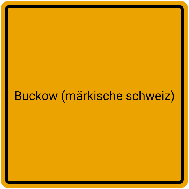 Meldebestätigung Buckow (Märkische Schweiz)
